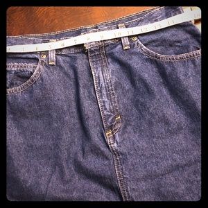 Long 37” Jean skirt. 5 pockets